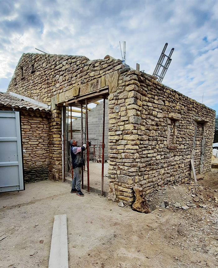 maçon à Villeneuve-lès-Avignon - exemple de réalisation