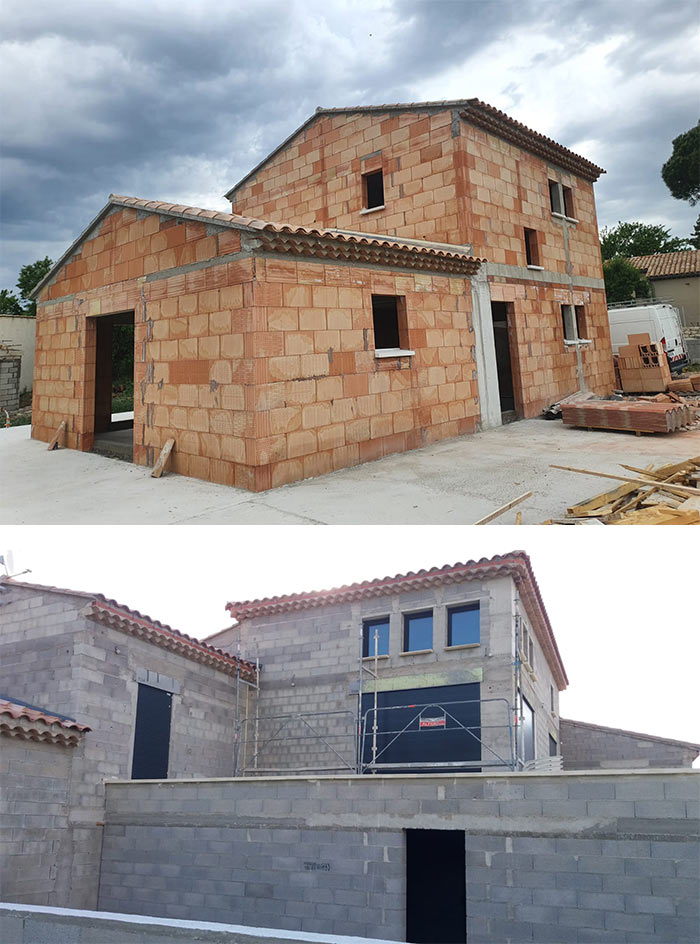 maçon à Rognonas - exemple de réalisation