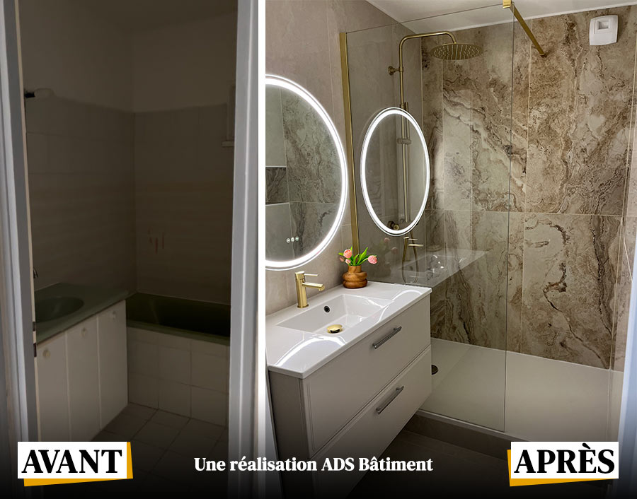 rénovation de salle de bain à Caumont-sur-Durance - exemples de réalisations